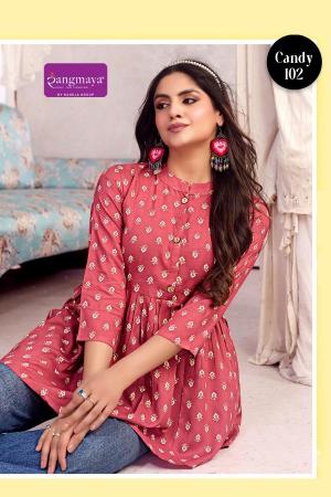 Rangmaya candy vol-14 short top kurti set wholesale